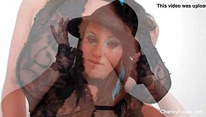 charley chase teases big tits pussy and ass solo