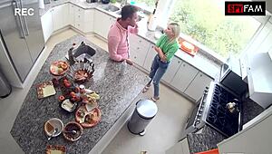 Stepsis Craves Stepbro's Monster Cock After Thanksgiving, Begs For Bent Over Doggystyle Fuck