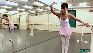 Sexy Asian Ballerina Poses Naked Fingering Tight Pussy Clit Nipples