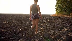 spy cam catches schoolgirl flashing upskirt panties outdoors