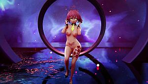 jennie you and me in this mmd strip tease dance