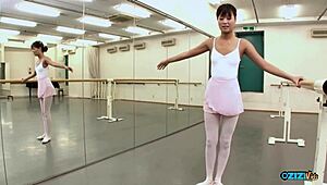 Sexy Asian Ballerina Poses Naked Fingering Tight Pussy Clit Nipples