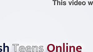 the british student next door slips fingers into her tight holes while teasing in lingerie