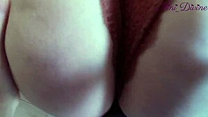 whoa 😍 this generous milf housewife yanks panties aside for kitchen doggystyle pounding! 🍑💦