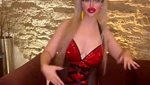 the belly dancer fuck doll sways her huge belly to music before getting railed hard