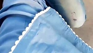 omg i worship her nasty feet outdoors at the party full humiliation video 😈👣