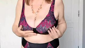 Wanna dive into granny's mature vagina after striptease?