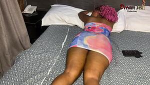 Delivery guy pounds her wet pussy doggystyle until she squirts creampie full movie!