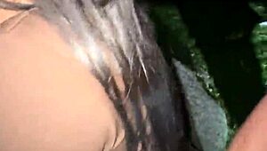 stranger spanks petite latina's big tits ass during public street workout fuck