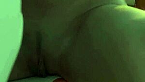 Clara bares her big natural tits stripping naked on the boat