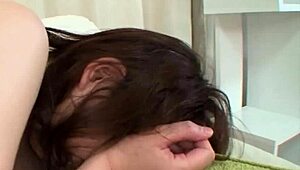 japanese milf mom deepthroats monster cock then rides it cowgirl before anal doggystyle creampie in lingerie