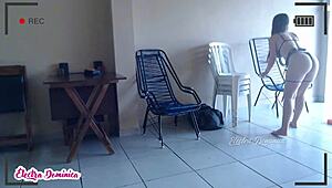 Hot Brazilian Bar Waitress Flaunts Massive Ass Prostitute Curves