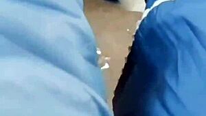 omg i worship her nasty feet outdoors at the party full humiliation video 😈👣