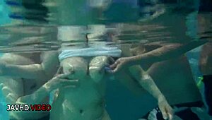 i tease with my big tits before giving suzuna komiya's hot pool blowjob