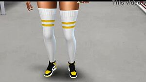 sza's bangin body shines in outdoor interracial casting anal with big black cock.