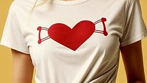 hey valentines in my shirt and panties barefoot feels so cute