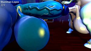 hey check out silverzard's monster cock and huge tits pounding ass