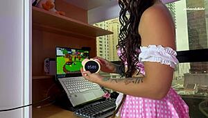 boss's secret led to sucking her husband's cock