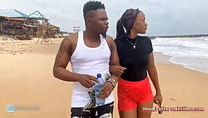 i couldn't resist pounding that sexy ebony ass after beach fun