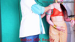 indian doctor fucks patient quickie in hospital uniform missionary style homemade