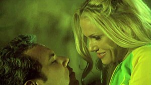 blonde hottie rides man missionary in steamy garden