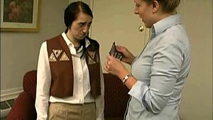 Samara mae bends bare ass over knee for hard otk spanking punishment