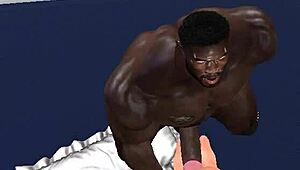 Huge Hunk Clinton McDonald Shows Wife Huge Black Dick Handling