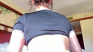 maid joi on family vacation, i fuck your cock with my big natural tits and curvy latina ass in hotel!