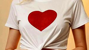 hey valentines in my shirt and panties barefoot feels so cute