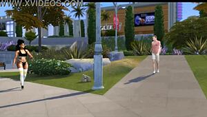 sza's bangin body shines in outdoor interracial casting anal with big black cock.