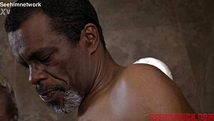 industry vet richard mann interviews then deepthroats and fucks blonde harley king in shower