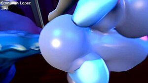 hey check out silverzard's monster cock and huge tits pounding ass