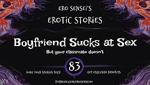 boyfriend sucks in bed so use this erotic audio masturbation guide eses83