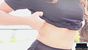 i can't resist stripping my big round ass in black stockings