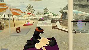 roblox whore with monster bbc deepthroats bends for ass shaking doggystyle then rides anal tits bouncing new zealand style