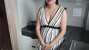 Sexy Indian Stepsis Fucked Hard Doggystyle In Kitchen Creampie