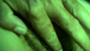 playing with my young hairy teen pussy and spreading wet clit close-up voyeur style