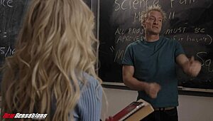 college freshman stepsis classroom blowjob deepthroat cum facial