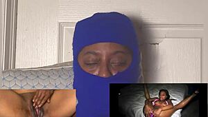 Ebony Babe's Wet Pussy Dripping in Eye-Rolling Squirt