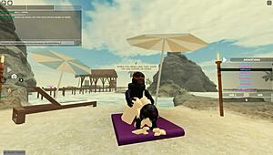 roblox whore with monster bbc deepthroats bends for ass shaking doggystyle then rides anal tits bouncing new zealand style