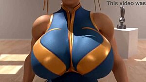 chun-li blowjob anal tits monster cock compilation