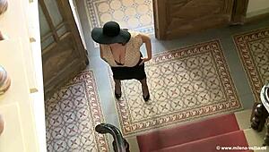 Step Mom Milena Velba Flashes Massive Tits During Steamy Photoshoot Session