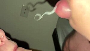 Teasing Flashing Leads to Monster Cock Cum Slurp at Nightclub