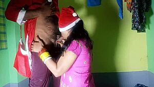 bengali girl gets naughty big cock fuck in christmas roleplay hindi dirty talk 🎄🍆