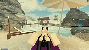 roblox whore with monster bbc deepthroats bends for ass shaking doggystyle then rides anal tits bouncing new zealand style
