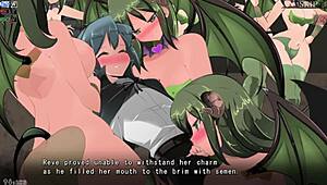 yume-same the tall succubus succumbs to intense femdom face sitting defeat
