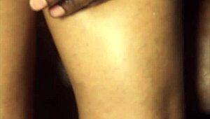 Thick thighs get oiled handjob fingering and thigh fuck close-up