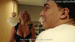 Strange request from mature milf for fresh semen in her unique beauty ritual
