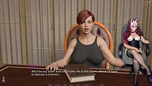 just married bride licks pussy to orgasm at work office 😍💦