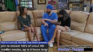 dr tampa exam formality solana spreads shaved pussy